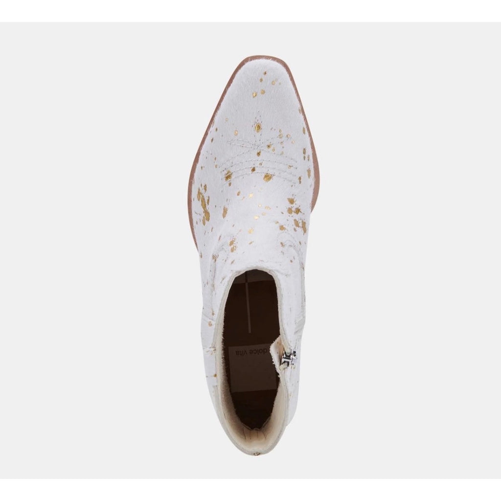 DOLCE VITA WOMEN'S 6.5 SILMA GOLD MULTI CALF HAIR NIB