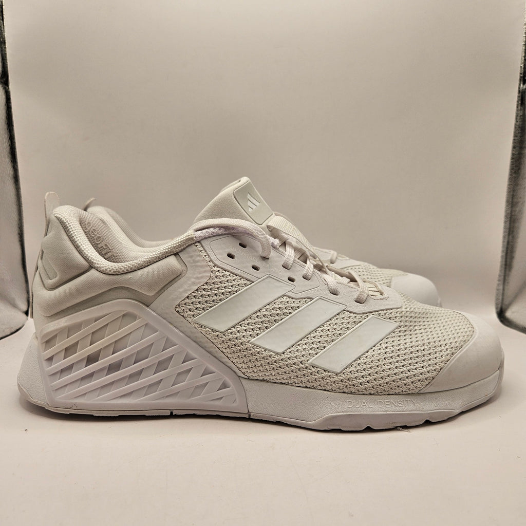 ADIDAS MEN'S 12.5 DROPSET 3 TRAINING WHITE ATHLETIC SHOES LOW TOP IH8289 NWOB
