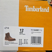 TIMBERLAND MEN'S 12 REDWOOD FALLS WATERPROOF MID LACE SADDLE TB1A44MYF13