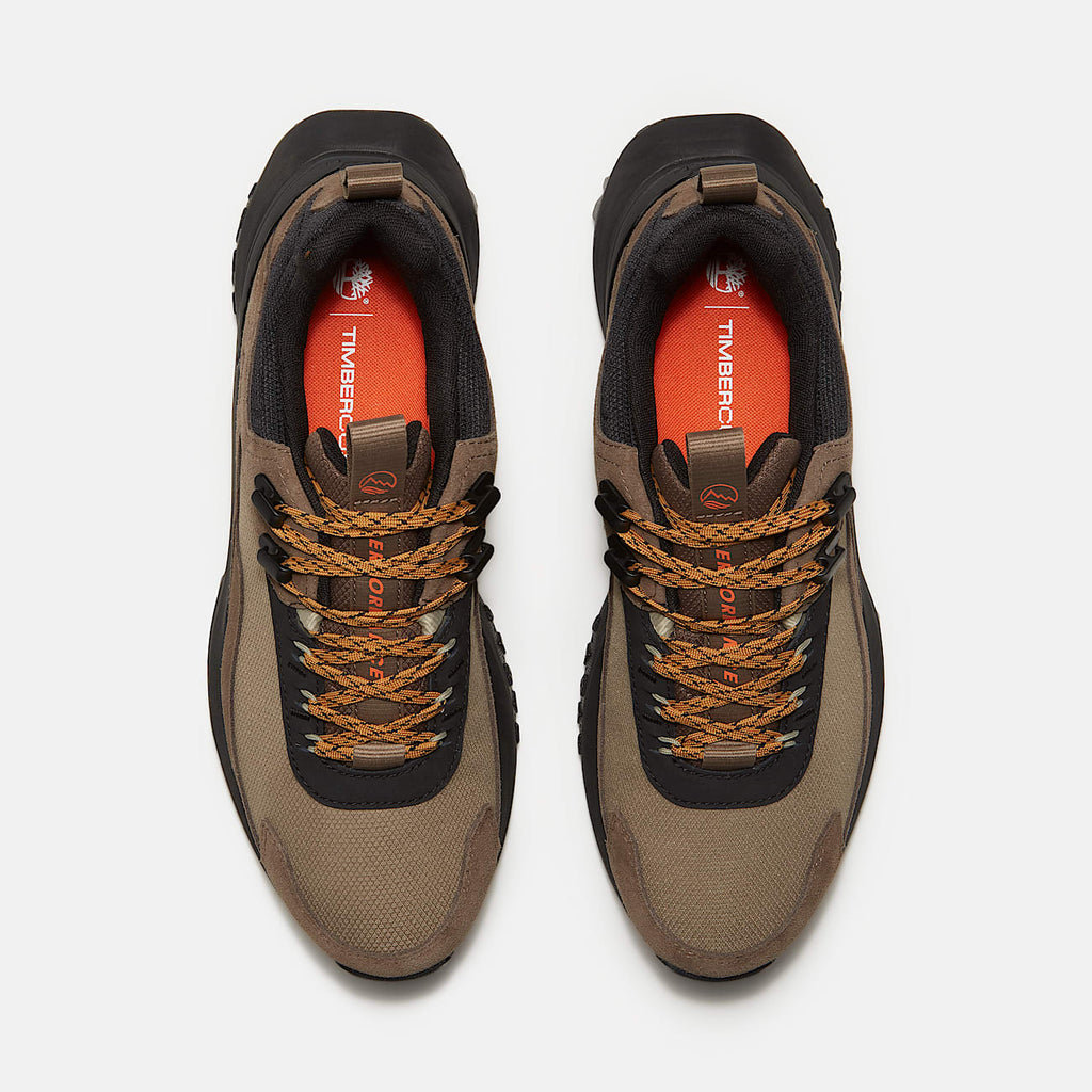 TIMBERLAND MEN'S 7 MOTION ACCESS LOW LACE UP WP SNEAKER MD BEIGE MESH BROWN NIB