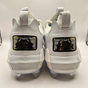 UNDER ARMOUR MEN'S 11.5 HARPER 9 PRO TPU CLEATS WHITE GRAY GOLD 3027444-100 NWOB