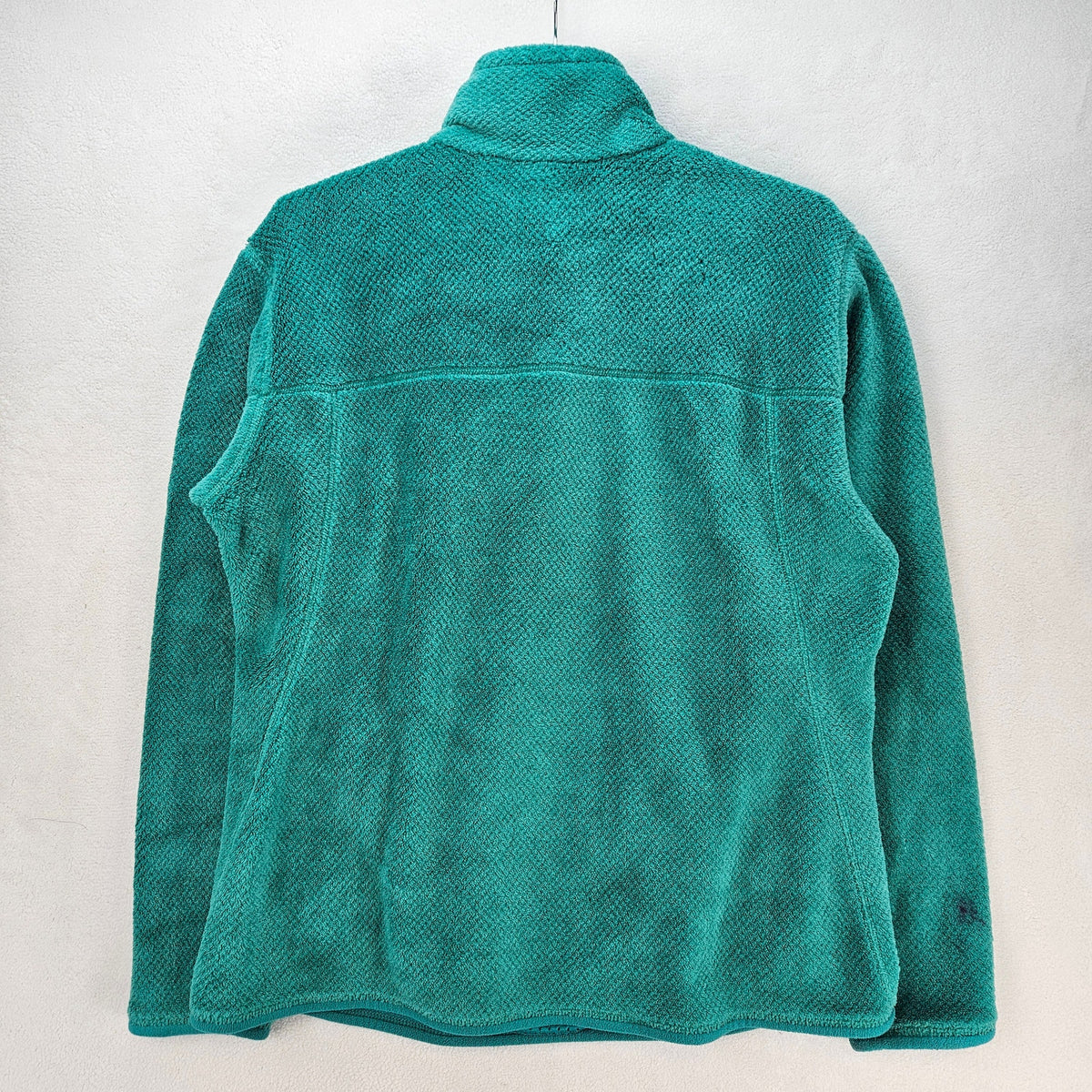PATAGONIA *HOLES* WOMEN'S XL TEAL SYNCHILLA SNAP-T PULLOVER FLEECE JACKET GREEN