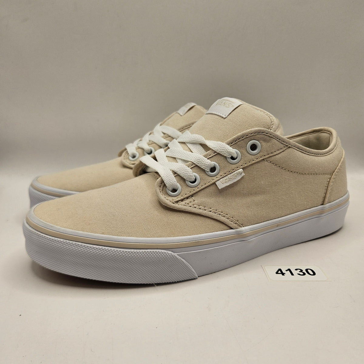 VANS WOMEN'S 9 ATWOOD SNEAKER SUMMER CANVAS TURTLEDOVE NWOB