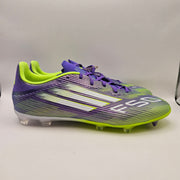 ADIDAS MENS 11 F50 LEAGUE FG MG SOCCER CLEATS JI0003 PURPLE LUCID LEMON NWOB