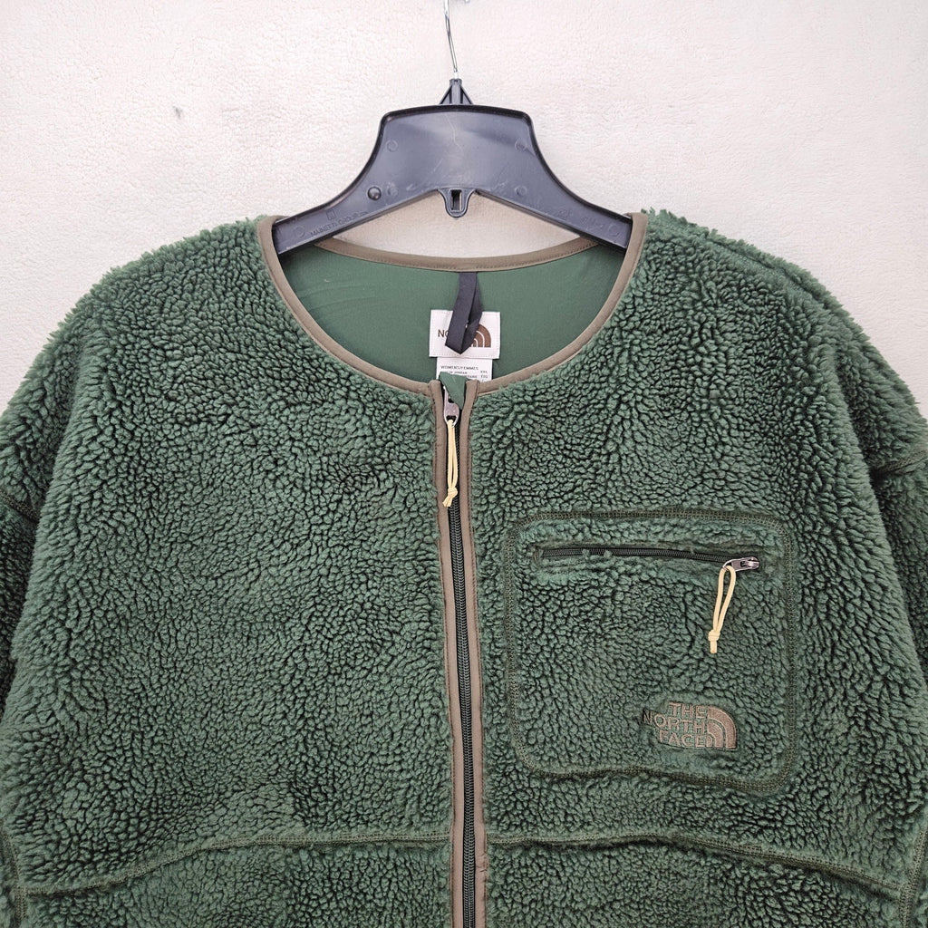 THE NORTH FACE WOMEN'S XXL EXTREME PILE COAT SHERPA FLEECE GREEN NWT