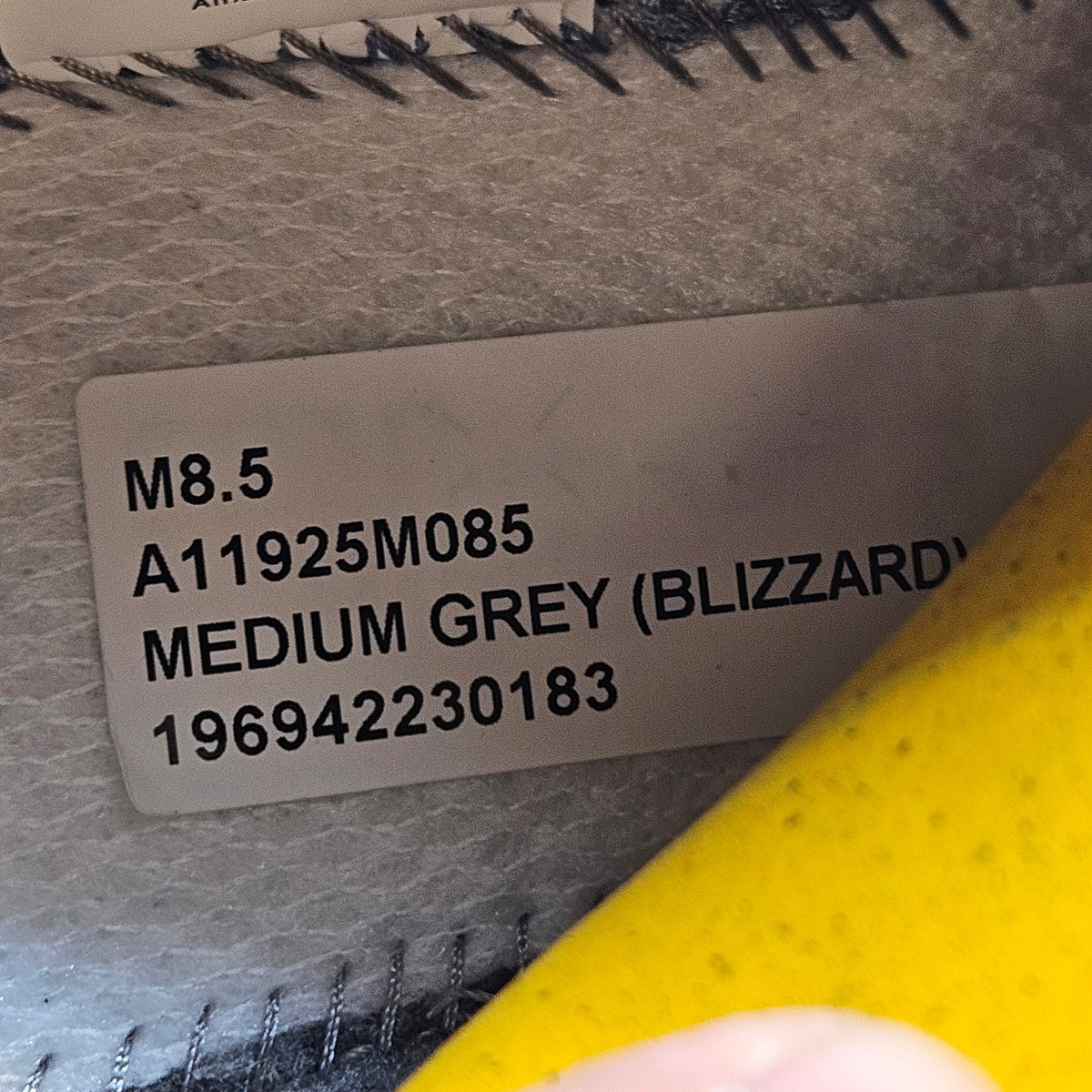 ALLBIRDS MEN'S 8.5 TREE RUNNER NEW ZEALAND NZ MEDIUM GREY BLIZZARD A11925