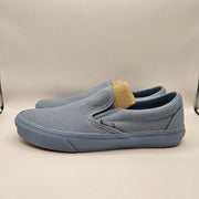 VANS MEN'S 9 CLASSIC SLIP ON PASTEL MONO DUSTY BLUE NWOB