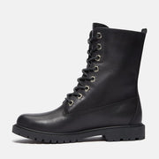 TIMBERLAND WOMEN'S 7 PREMIUM 8 INCH LACE WP BLACK FULL GRAIN BOOT TB0A43MXW02