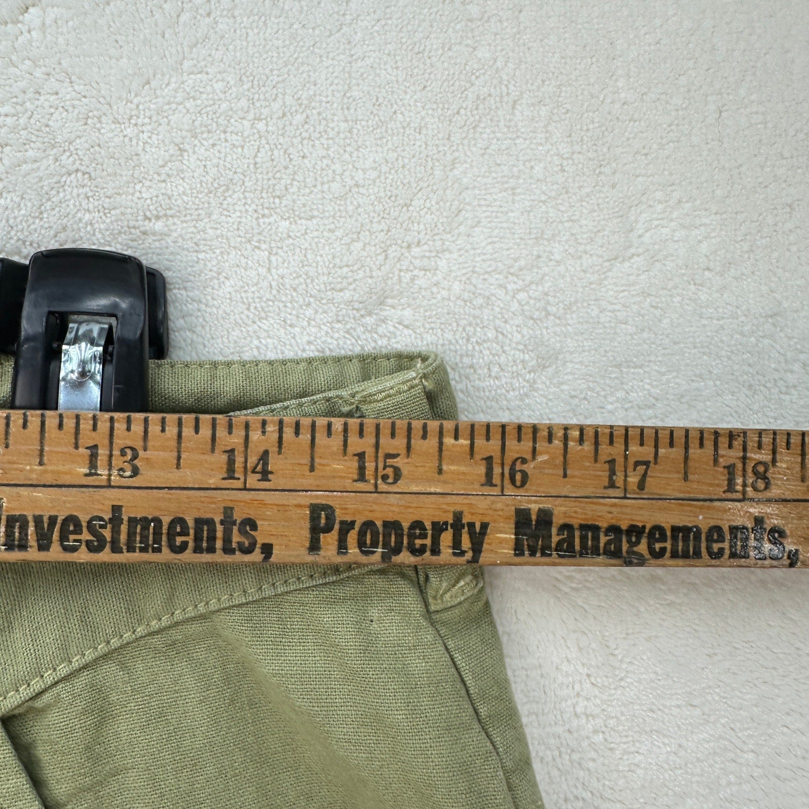 !!!!MISSING SIZE FREE PEOPLE WOMEN'S OLIVE GREEN LINEN SWEET TALK WIDE LEG CROP CHINO PANTS