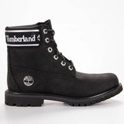 TIMBERLAND WOMEN'S 9.5 PREMIUM 6 INCH BOOTS WATERPROOF BLACK NUBUCK RAIDERS NIB