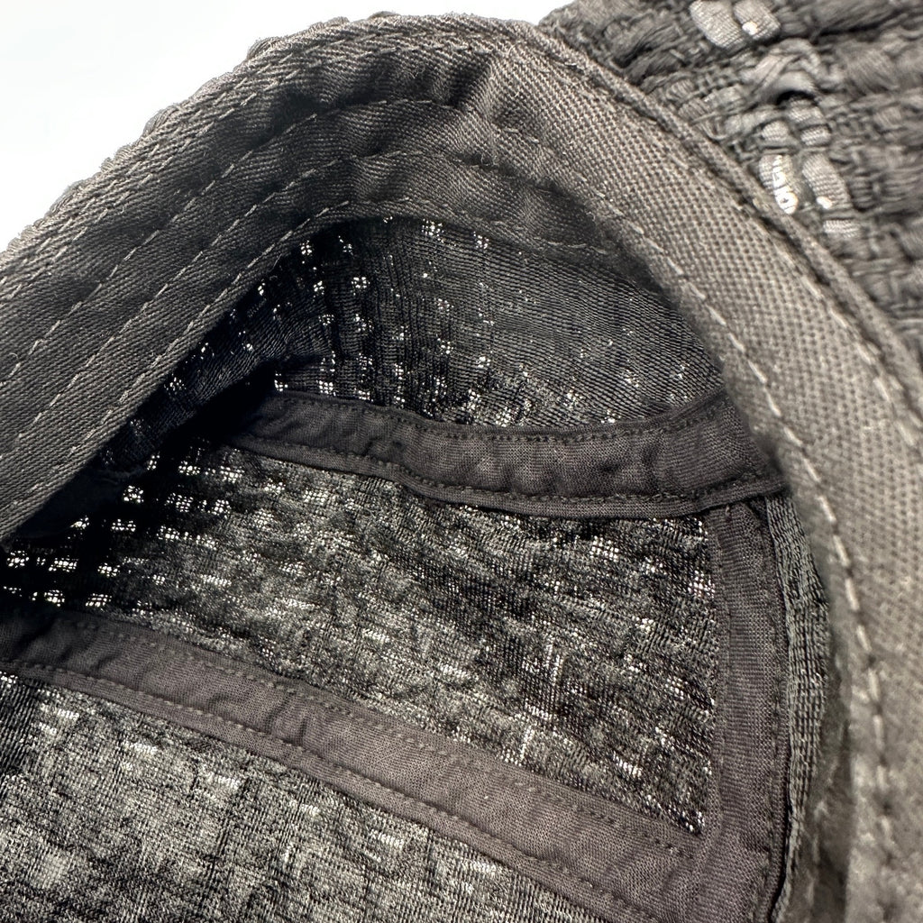 SUPREME BLACK TWEED CAMP CAP HAT BOX LOGO ADJUSTABLE MADE IN USA