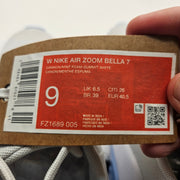 NIKE WOMEN'S 9 AIR ZOOM BELLA 7 GREY TAN NWOB