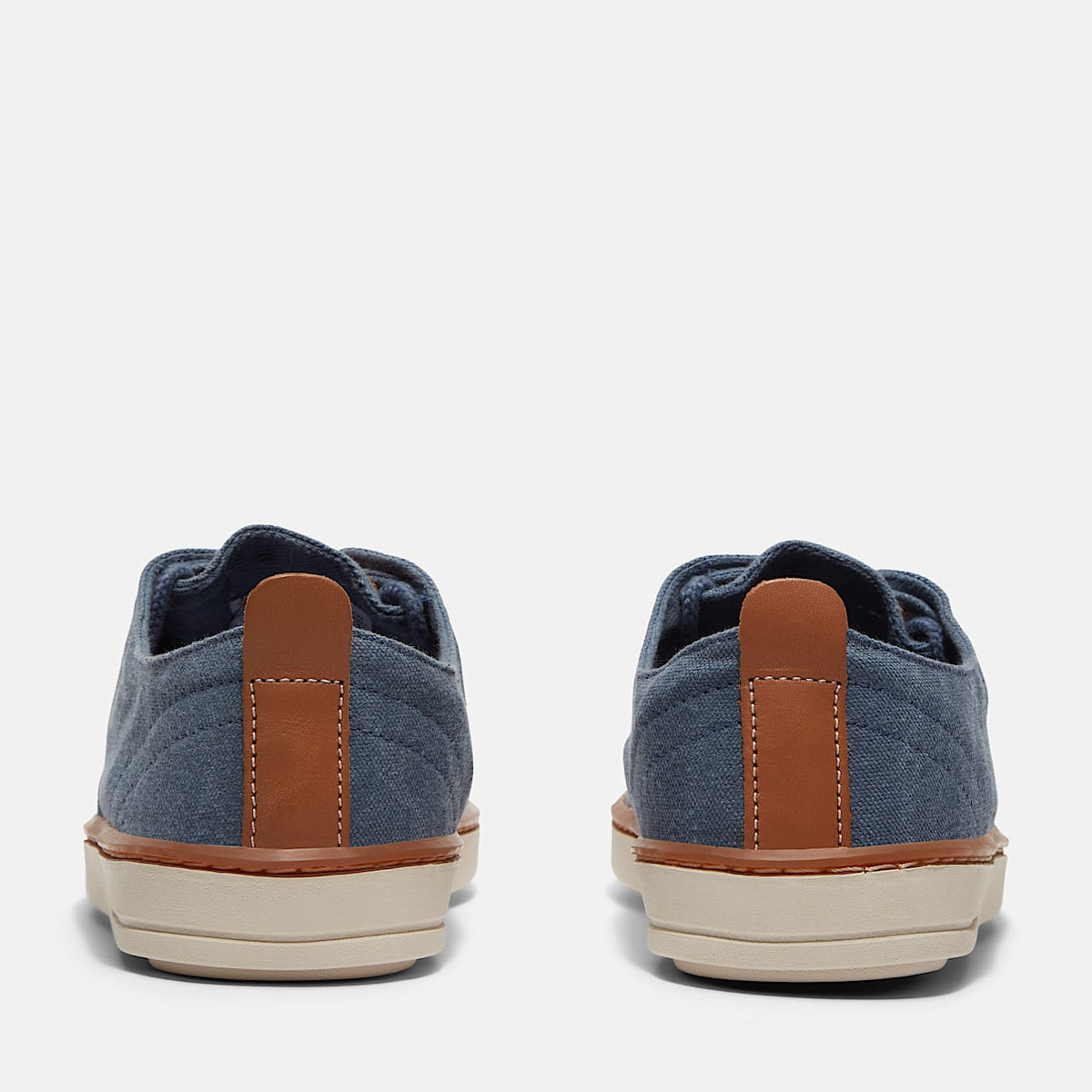 TIMBERLAND MEN'S 11 HOOKSET LOW LACE SNEAKER BLUE CANVAS BOAT SHOE TB0A6CNJEP4