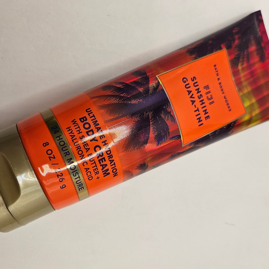 BATH & BODY WORKS 2PK FIJI SUNSHINE GUAVA-TINI BODY CREAM LOTION 8oz NEW