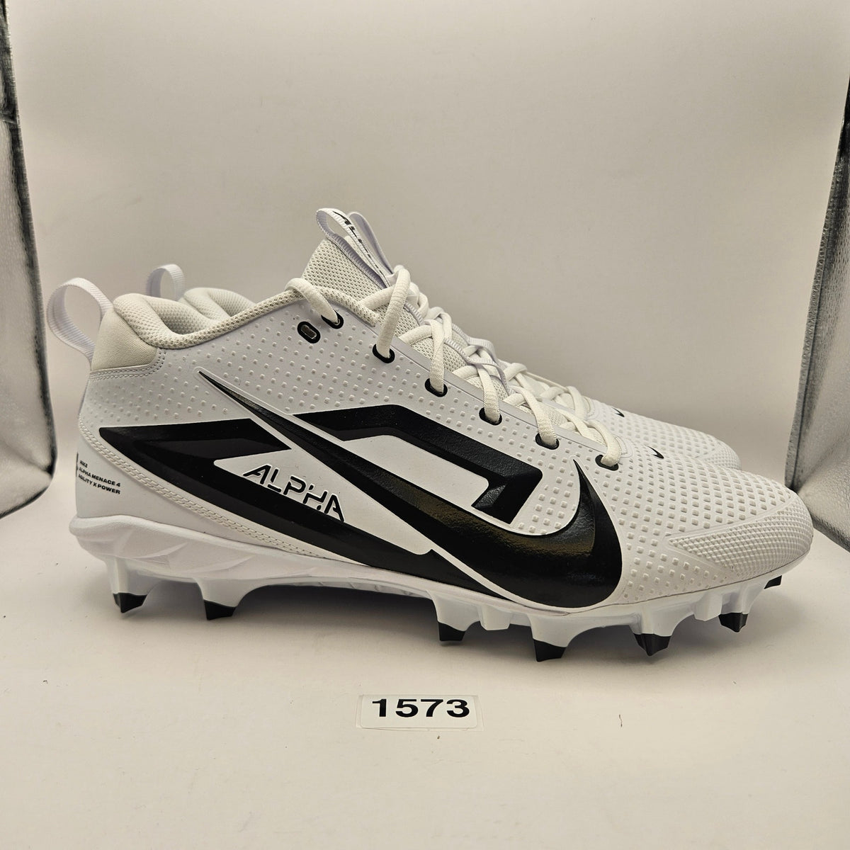 NIKE ALPHA MENACE 4 MEN'S 14 VARSITY AGILITY POWER FOOTBALL CLEATS FZ7703-101