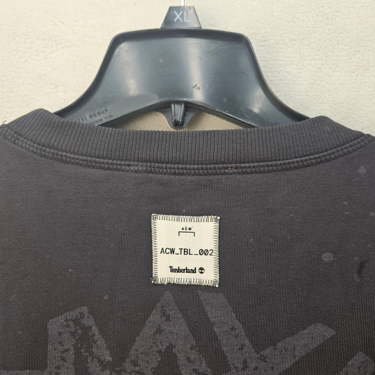 TIMBERLAND X A COLD WALL MEN'S MEDIUM CHARCOAL BLACK SWEATSHIRT TB0A5N26C64