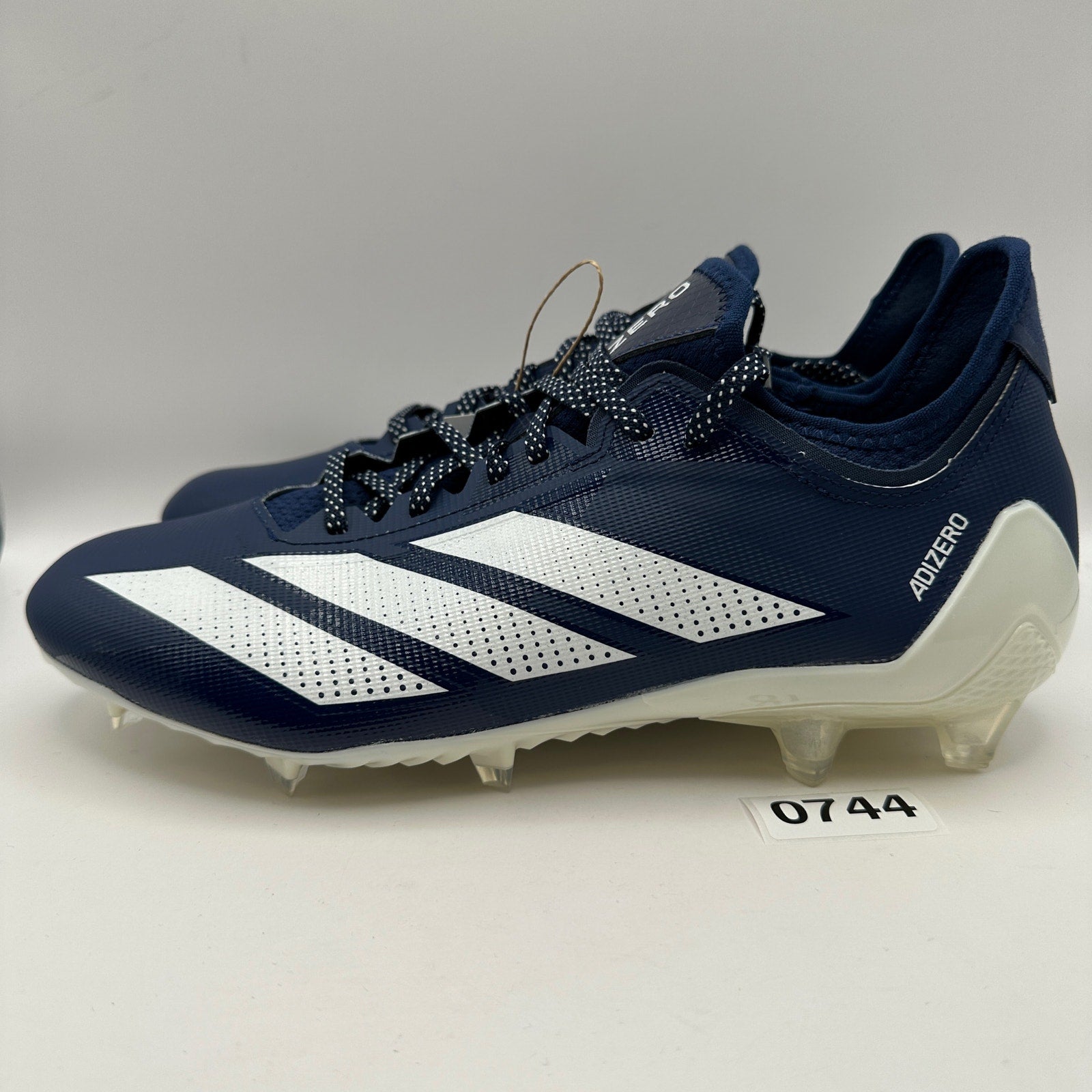 ADIDAS MEN'S 11 ADIZERO ELECTRIC .1 FOOTBALL CLEATS NAVY/WHITE IF1915