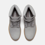 TIMBERLAND WOMEN'S 7.5 PREMIUM 6 IN LACE WATERPROOF BOOT LT GREY NUBUCK