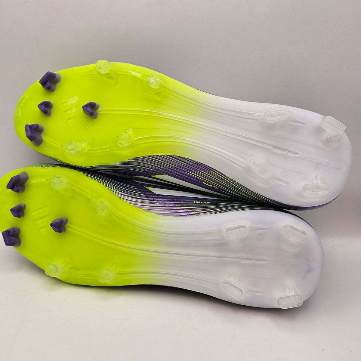 ADIDAS MENS 11 F50 LEAGUE FG MG SOCCER CLEATS JI0003 PURPLE LUCID LEMON NWOB