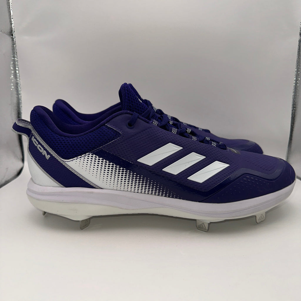 Adidas Icon 7 Mens 14 Metal Baseball Cleats Purple White S23854
