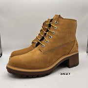 TIMBERLAND WOMEN'S 9.5 KORI PARK 6 INCH LACE UP NUBUCK BOOT WHEAT NWOB A439T