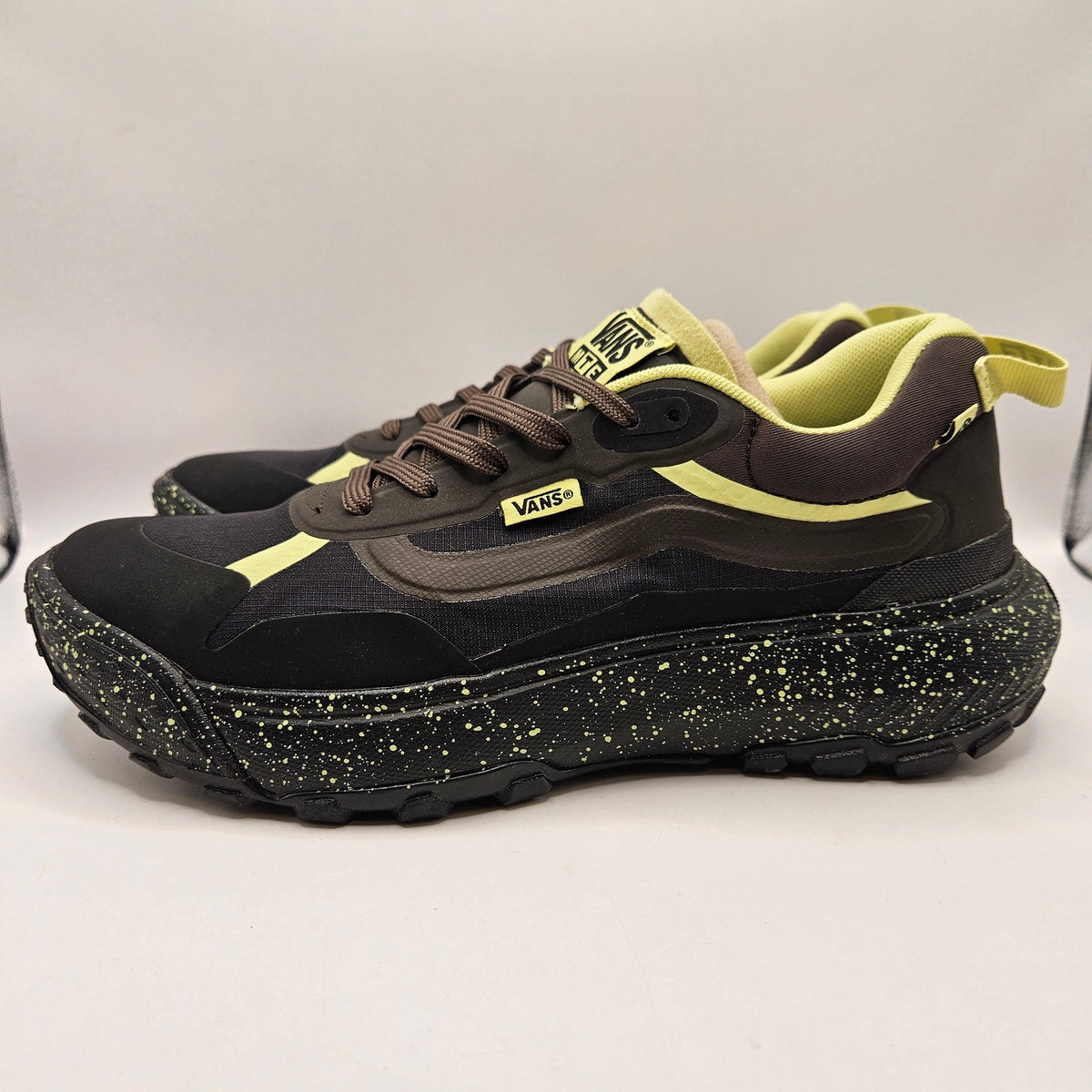 VANS MEN'S 8.5 CROSSPATH LOW MTE BLACK BROWN HIKING TRAIL SNEAKER SHOES