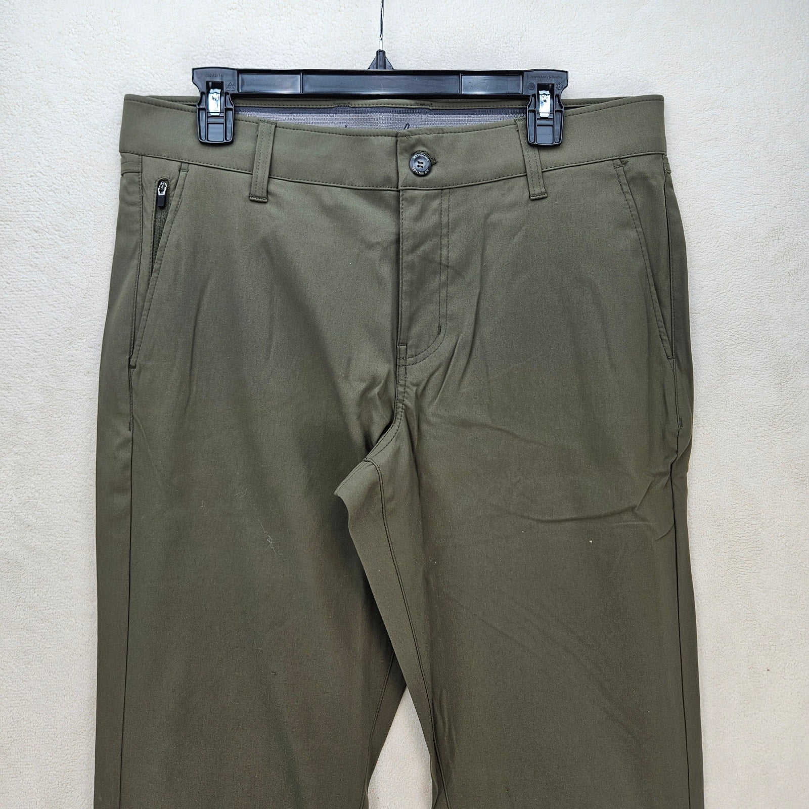 WEATHERPROOF MEN'S 32X34 FLEX UTILITY OLIVE GREEN STRAIGHT LEG PANTS NWT