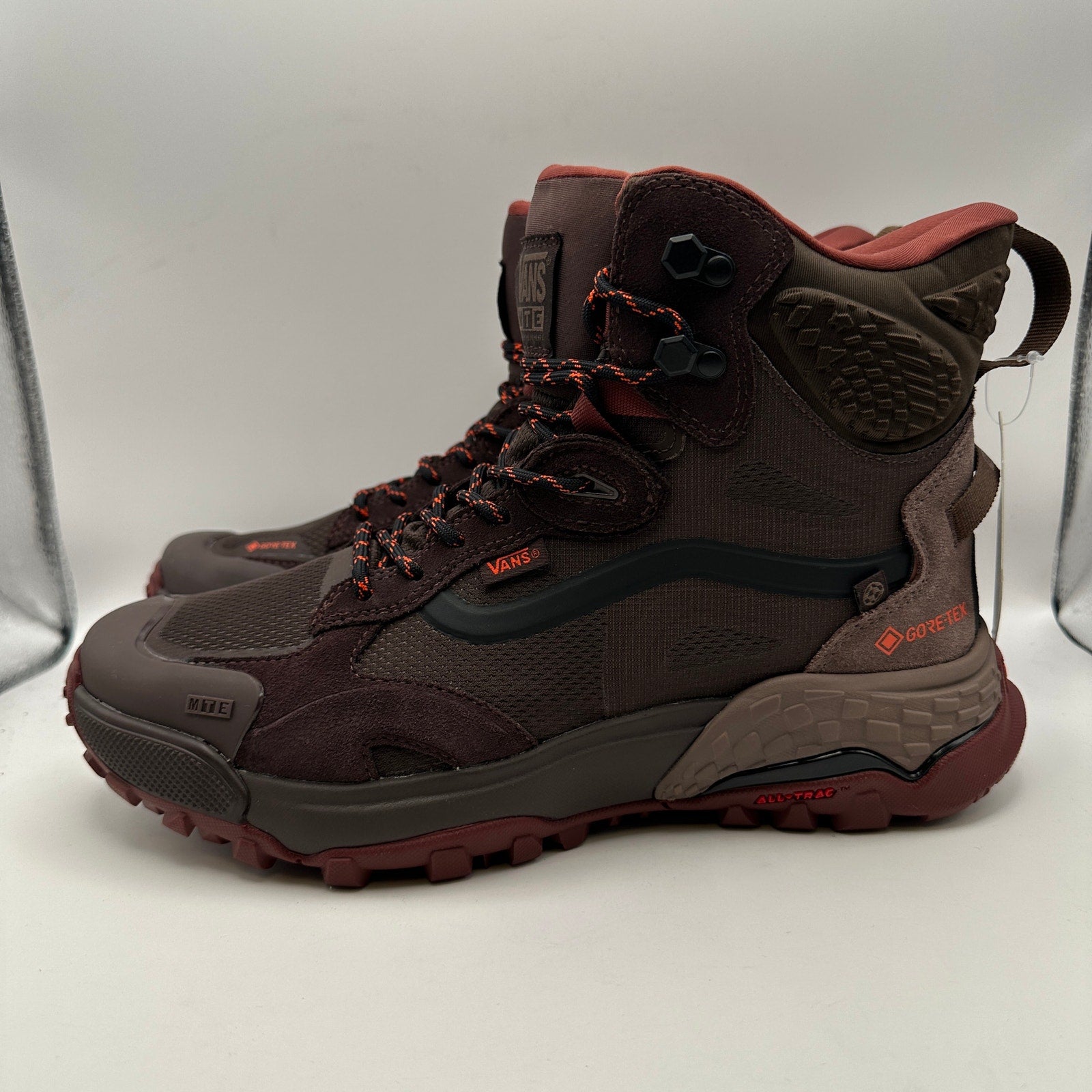 VANS Men's 9.5 Crestline GORE-TEX MTE Bitter Chocolate Brown MSRP $230 NWOB