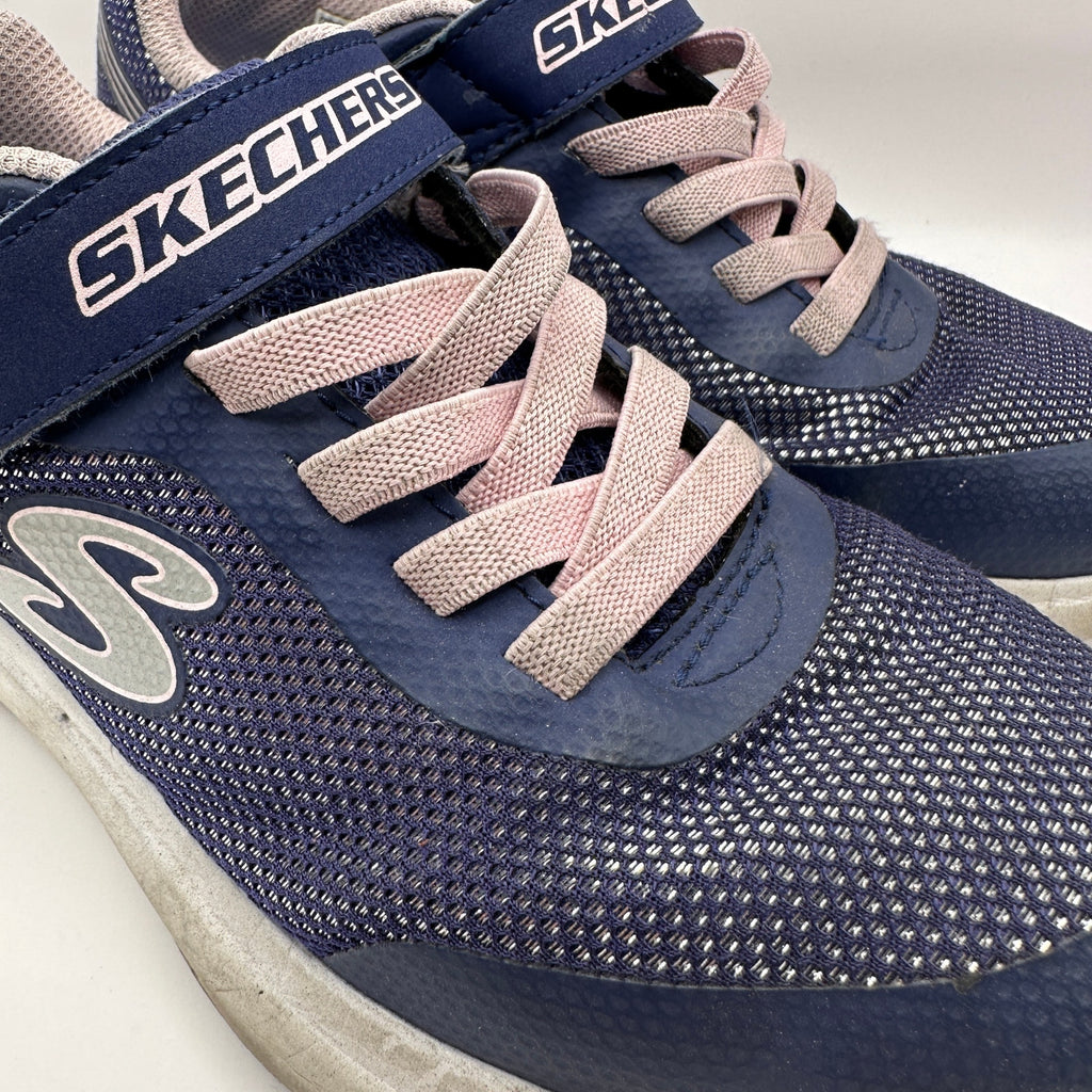 SKECHERS Kids size 4 Blue/Pink Running Shoes