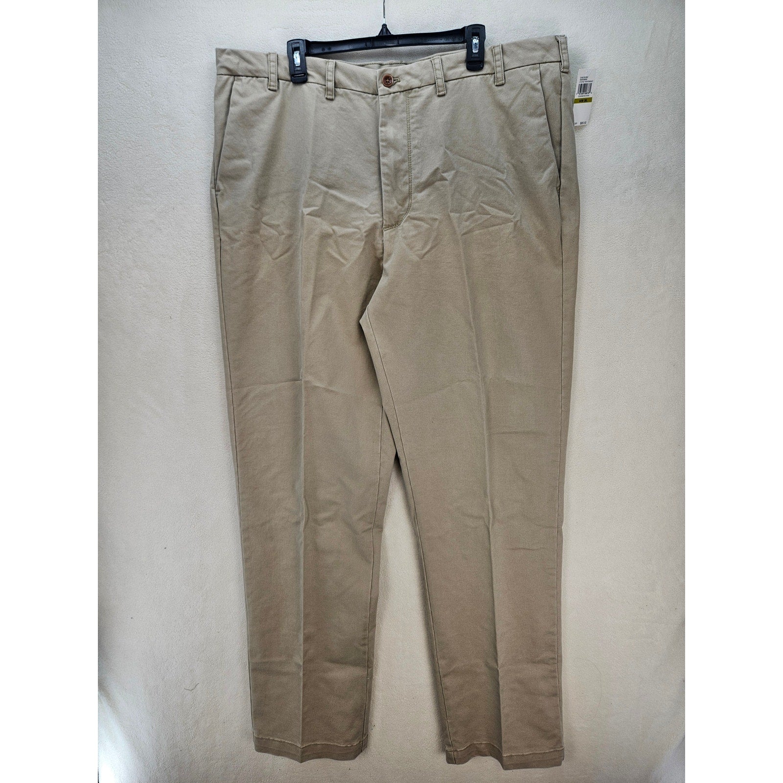 IZOD MEN'S 44X36 STRAIGHT PERFORMANCE STRETCH CEDERWOOD KHAKI NWT