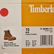 TIMBERLAND WOMEN'S 10 ROXIE LANE MID LACE BOOT WHEAT FULL GRAIN NIB