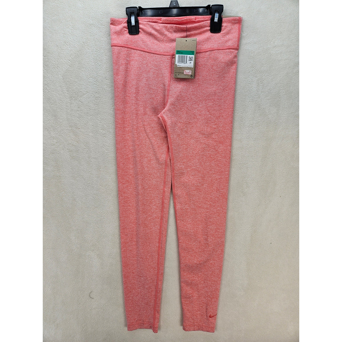 NIKE GIRLS XL ONE LUXE DRI FIT LEGGINGS DD7637-603 HEATHER PINK NWT