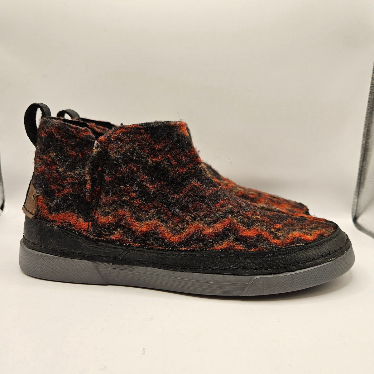 CLARKS MEN'S 9.5 GERALD ANKL BOOT SLIPPERS ORTHOLITE CHELSEA WOOL