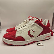 CONVERSE MEN'S 11.5 WEAPON LOW RED WHITE A10598C BIRD MAGIC ERVING NWOB