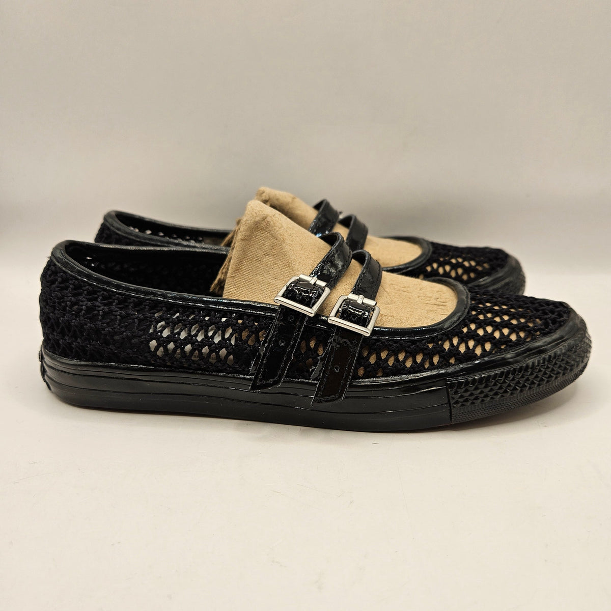 CONVERSE WOMEN'S 5 CHUCK TAYLOR ALL STAR MARY JANE DAINTY KNIT BLACK A26567C