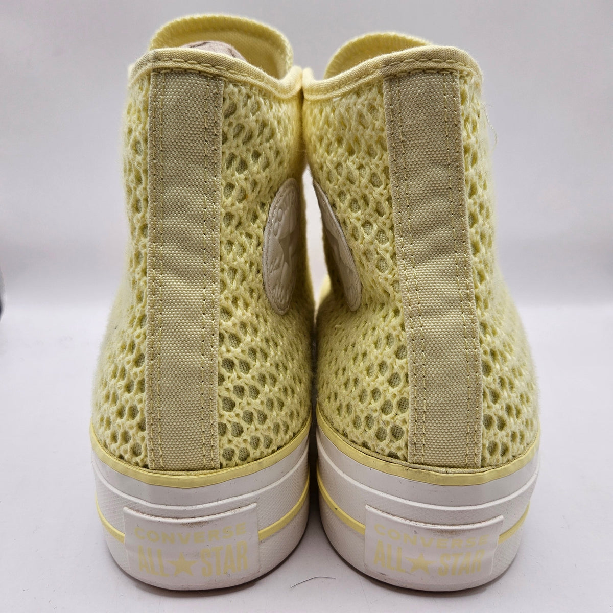CONVERSE WOMEN'S 9 CHUCK TAYLOR ALL STAR LIFT HI PLATFORM LEMON SLUSHY A14967C