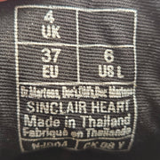 DR MARTENS WOMEN'S 6 SINCLAIR HEART BLACK ZIP UP COMBAT BOOTS NWOB