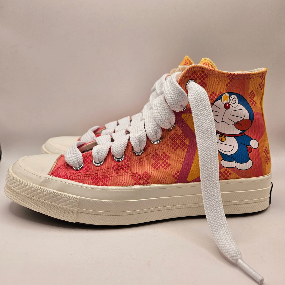 CONVERSE MEN'S 8 CHUCK 70 HIGH FAT LACE DORAEMON PINK A15790C CANVAS SNEAKER