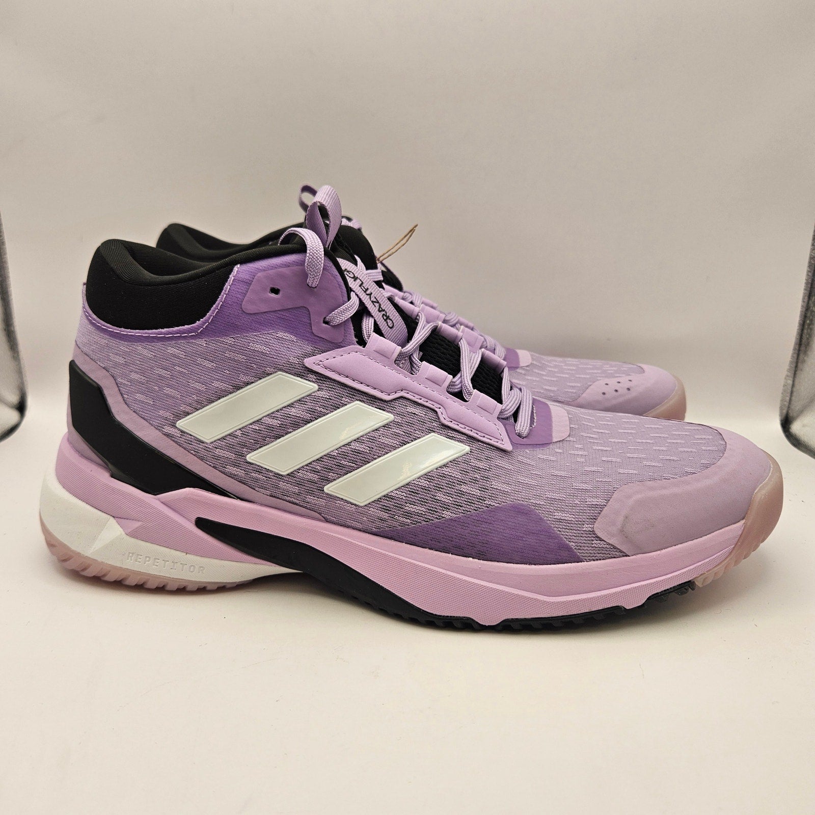 ADIDAS WOMEN'S 10 CRAZYFLIGHT 6 MID PURPLE INDOOR VOLLEYBALL SHOES HP7031 NWOB