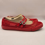 CONVERSE WOMEN'S 9.5 CHUCK TAYLOR ALL STAR DAINTY MARY JANE KNIT RED A16568C