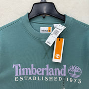 TIMBERLAND MEN'S SMALL OUTDOOR HERITAGE 1973 CREW TB0A2FEQ CL6 RARE TEAL PURPLE