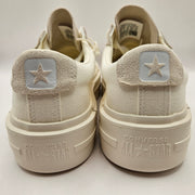 CONVERSE WOMEN'S 9 CHUCK TAYLOR ALL STAR CRUISE LOW WHITE CANVAS SUEDE A08788C
