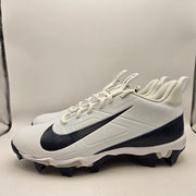 NIKE MEN'S 10 ALPHA FASTFLEX FOOTBALL CLEATS WHITE NAVY FN0028-104 NWOB