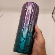 STARBUCKS SPRING PURPLE TWILIGHT OMBRE MERMAID SCALES STAINLESS STEEL TUMBER NWT