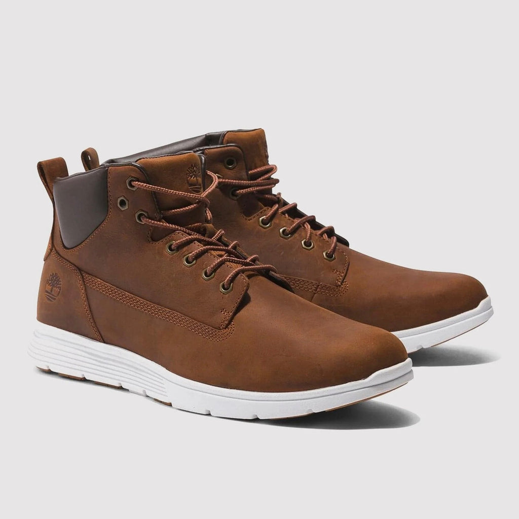 TIMBERLAND MEN'S 11.5 KILLINGTON MID LACE UP SNEAKER BOOT BROWN RUST FULL GRAIN
