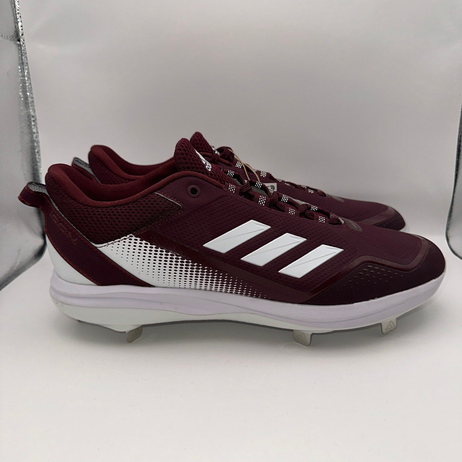 Adidas Icon 7 Mens 13.5 Maroon Baseball Metal Cleats FZ1555