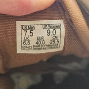 VANS M7.5 W9 OLD SKOOL LX WOVEN LEATHER TAN WHITE SNEAKERS NWOB