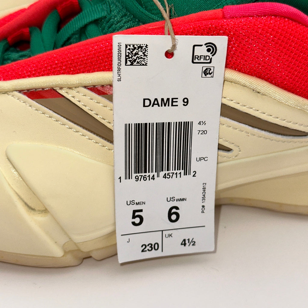 Adidas Dame 9 Basketball Shoes JH6627 Mens 5 Egg Nog