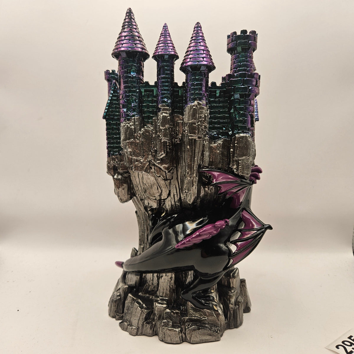 BATH & BODY WORKS DISNEY VILLAIN MALEFICENT DRAGON CASTLE PEDESTAL CANDLE HOLDER