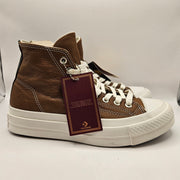 CONVERSE WOMEN'S 9.5 FIRST STRING BROWN VIBRAM ALL LEATHER CHUCK TAYLOR A17915C